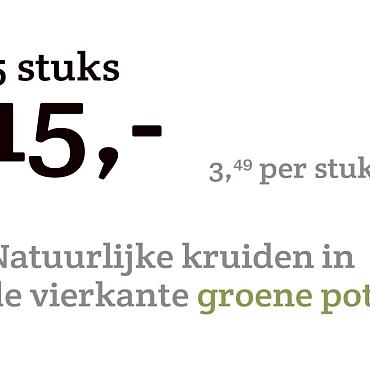 prijskaart 2022 Nederlands - <strong>Natuurlijke kruiden 3,49 per stuk - 5 stuks 15,-</strong>