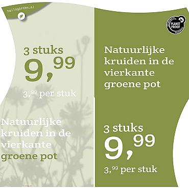 prijsmolen 2022 Nederlands  - Natuurlijke kruiden 3,99 per stuk - 3 stuks 9,99