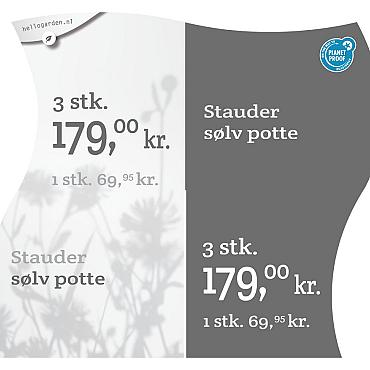 prijsmolen 2022 Deens - Stauder sølv potte 1 stk. 69,95kr. - 3 stk. 179,00kr.