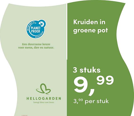 prijsmolen 2025 Nederlands - groene pot 3,99 per stuk - 3 stuks 9,99