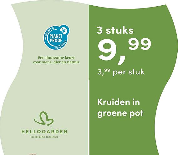 prijsmolen 2025 Nederlands - groene pot 3,99 per stuk - 3 stuks 9,99