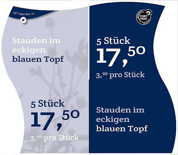 prijsmolen 2022 Duits - Stauden € 3,99 pro Stück - 5 Stück € 17,50