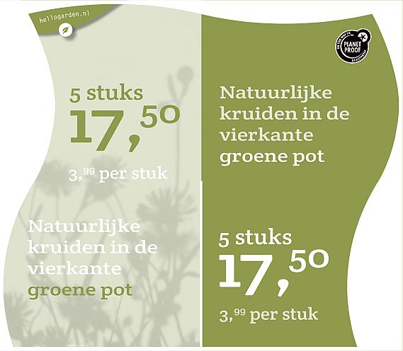 prijsmolen 2022 Nederlands  - Natuurlijke kruiden 3,99 per stuk - 5 stuks 17,50