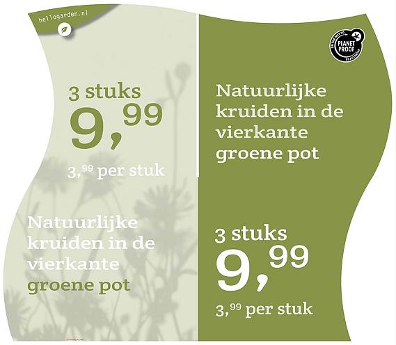 prijsmolen 2022 Nederlands  - Natuurlijke kruiden 3,99 per stuk - 3 stuks 9,99