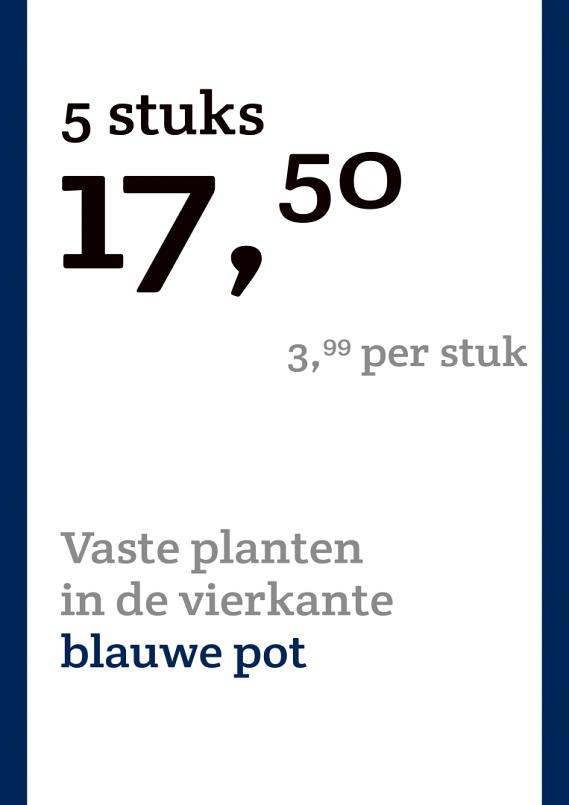 prijskaart 2022 Nederlands - <strong>Vaste planten 3,99 per stuk - 5 stuks 17,50</strong>